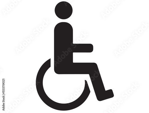  HANDICAP ICON SILHOUETTE