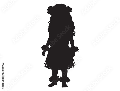 HAWAIIAN GIRL SILHOUETTE