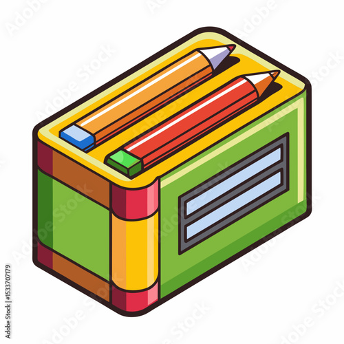 a pencil box with pencil
