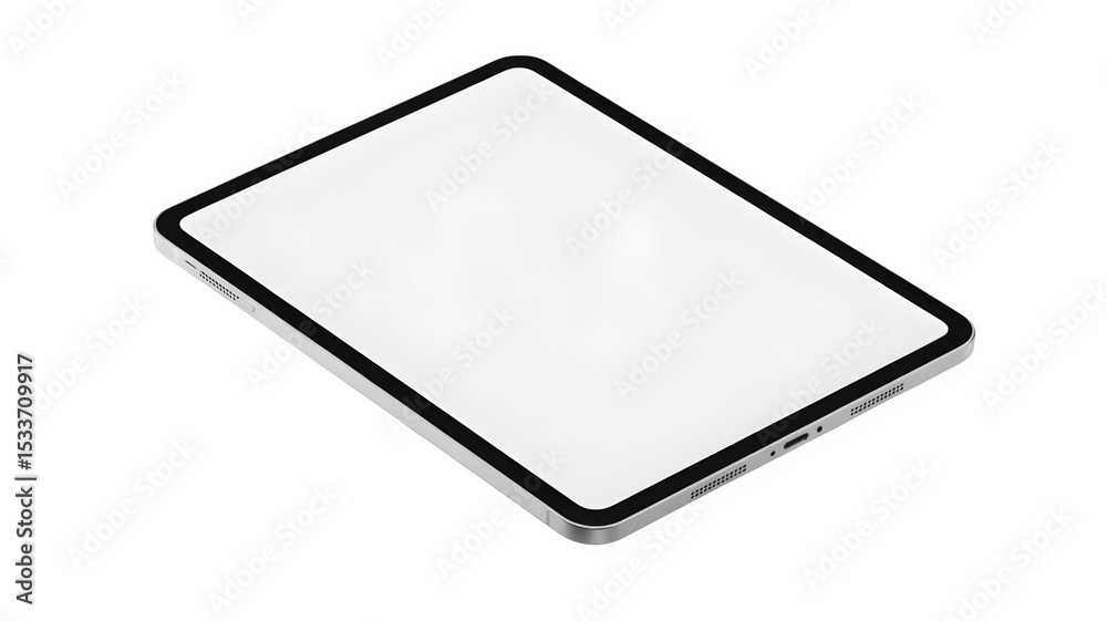 Photorealistic tablet mockup with transparent screen and empty display. Isolated on a white background, ideal for custom artwork presentations and design portfolios. High-resolution PNG template. Photorealistic tablet mockup with transparent screen and empty display. Isolated on a white background, ideal for custom artwork presentations and design portfolios. High-resolution PNG template.