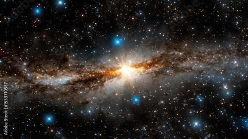 Bright cosmic explosion star clusters galaxy space universe celestial beauty light