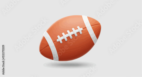 American football, a symbol of action and competition