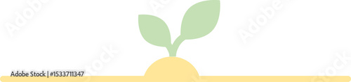 草(芽)のグラフィック素材イラスト
