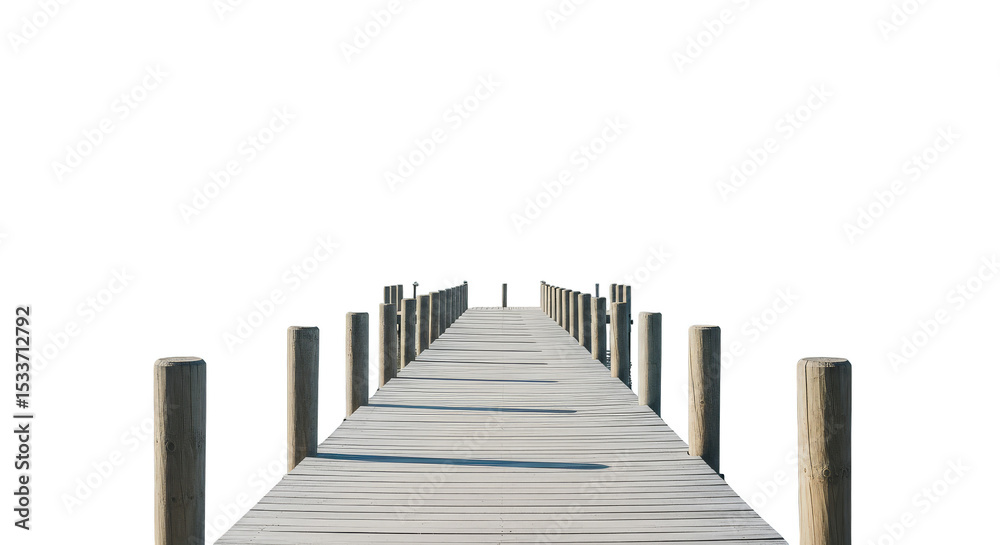 Fototapeta premium Pier into endless inky expanse
