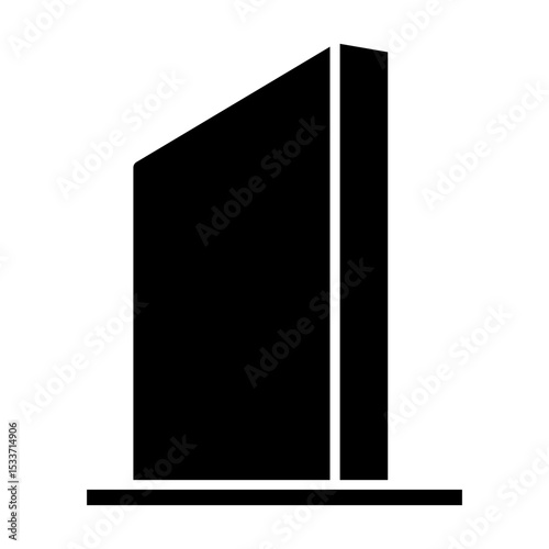 Skyscraper icon vector. Building illustration sign. high-rise building symbol. architecture logo.