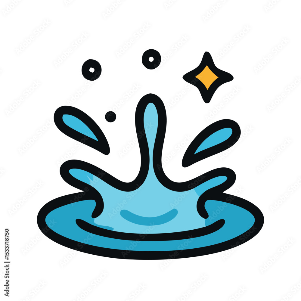 Obraz premium Water Splash icon