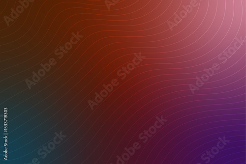 Abstract red background with swirling light lines and a metallic gradient pattern
