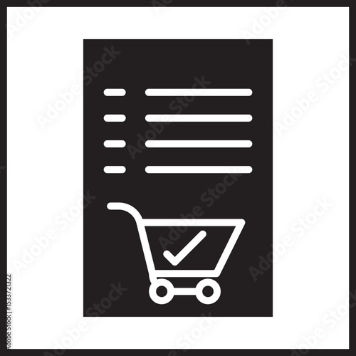 Shopping List Icon Deign
