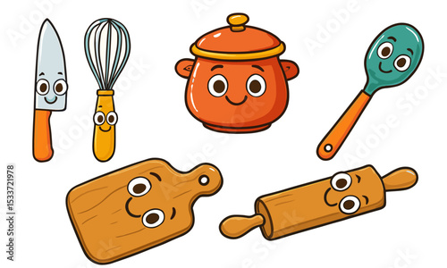 set of kitchen tools