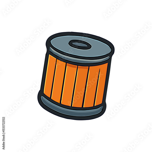vector illustration of a barrel