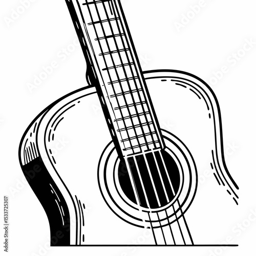 acoustic guitar vector