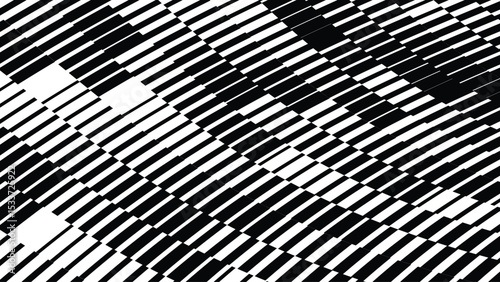 Vector abstract geometric seamless pattern with wave fading lines, tracks, halftone stripes. Extreme sport style illustration, urban art. Trendy monochrome graphic texture. Stylish sports pattern.