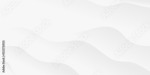 Abstract white and light gray wave modern soft luxury texture with smooth and clean vector subtle background illustration.