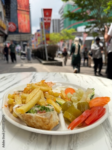 Photography Arabic Shawarma Plate at Restoran Shawarma / Reto Sandwich, Bukit Bintang, Kuala