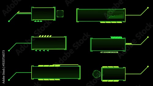 green neon glowing tag label icon animation. tag stroke icon