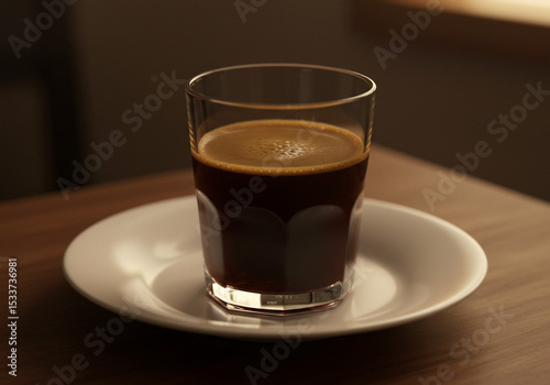 close up cinematic photo of a cup of hot coffee