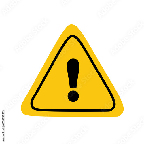 Triangle Exclamation Mark Attention Sign Shape Icon