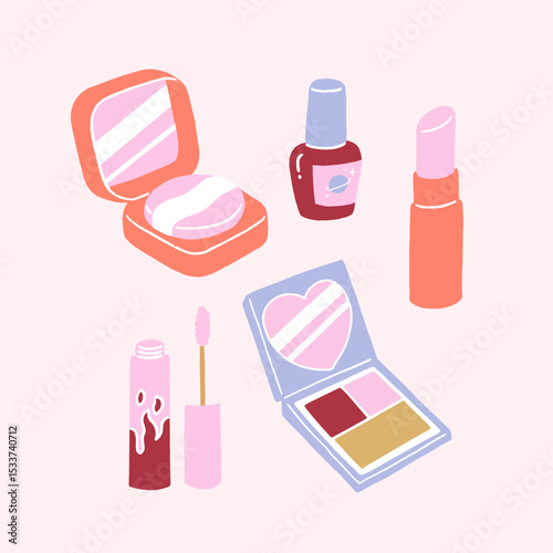 Handdrawn Makeup Element