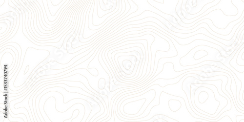 Abstract black and white topographic contours lines of mountains. Topography map art curve drawing. vector illustration. wave Line topography map contour background, background.
