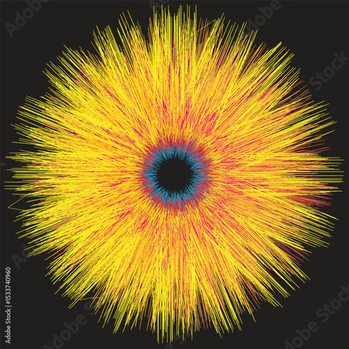 Digital abstract impressionism.Square format.Illustrated background