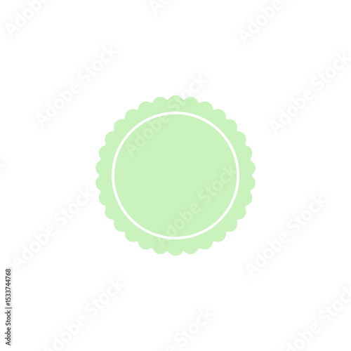 Wavy edge circle sticker. Star burst shape tags for price. Blank sale round sticker. Empty promo badge. Simple circle red wax seal. Vector illustrations set isolated on white background.