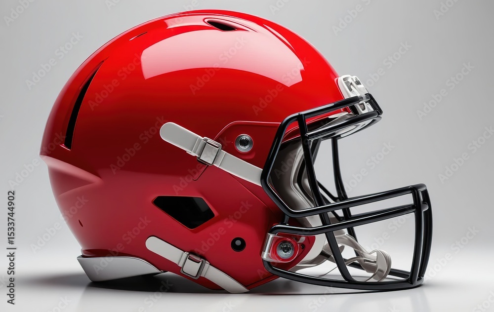 Fototapeta premium Modern Football Helmet, Clean Design, Studio Shot