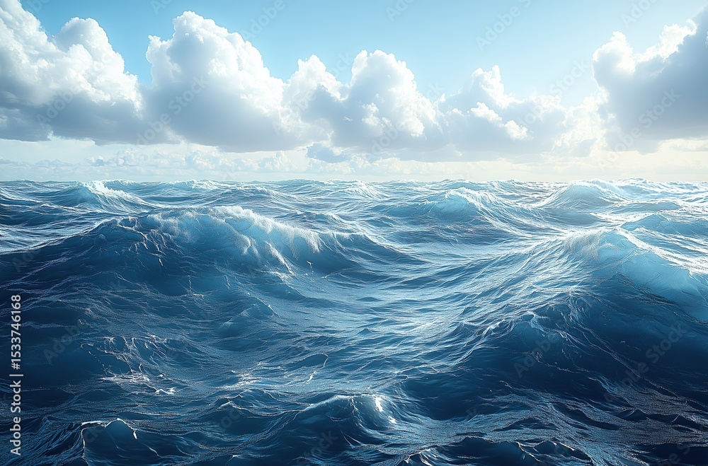 Obraz premium Natural Power in Surging Ocean|Visual Impact of Roaring Waves
