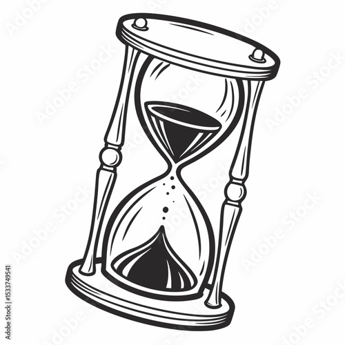 vector illustration of hourglass