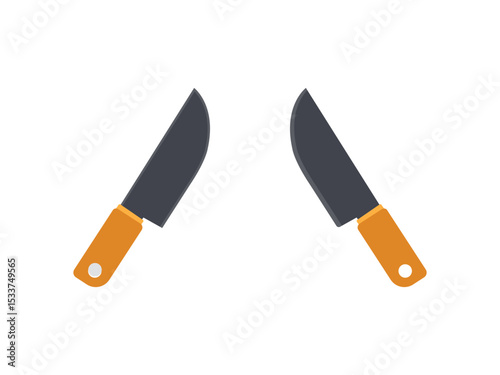 Knife isolated on a white background