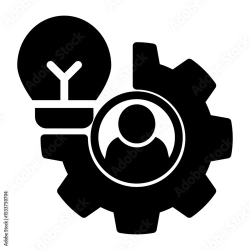 Knowledge Growth Icon - Solid Style for Educational Development.
