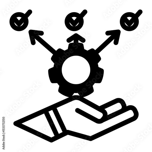 Best Practice Icon - Mixed Style for Professional Service Standards.