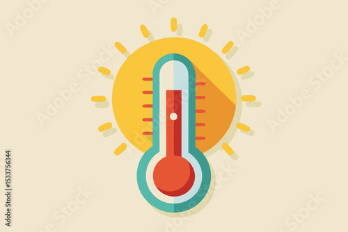 thermometer heat alert icon