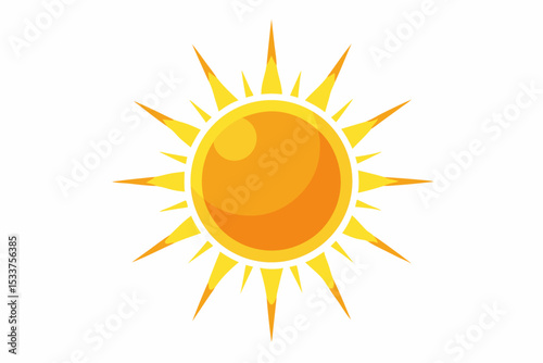 sun icon glowing heat rays