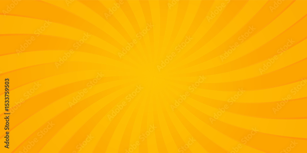 Bright orange rays background. Comics, pop art style. Vector, eps 10.