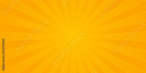 Bright orange rays background. Comics, pop art style. Vector, eps 10.