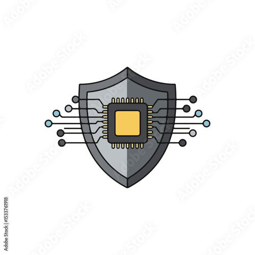 cybersecurity flat vector icons, suitable for design and infographic applications