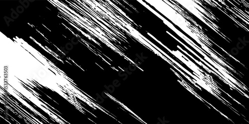 Black and white grunge. Distress overlay texture. Abstract surface dust and rough dirty wall background concept. Worn, torn, weathered effect. Vector illustration, EPS 10.