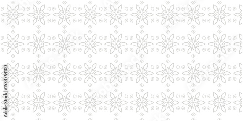 seamless pattern with floral elements. Delicate Repeating Snowflake Floral Pattern. Snowflakes seamless pattern