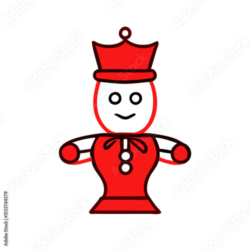 Vector icon Christmas Nutcracker