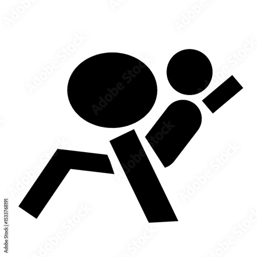 airbag indicator warning when front airbag is switched off security system black silhouette.eps