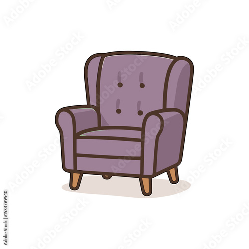 Purple Armchair