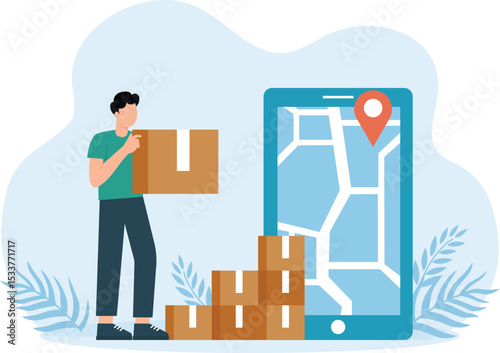 Delivery Map,Fast and free delivery by scooter
