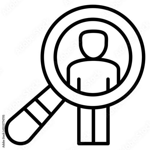 Recruit line icon