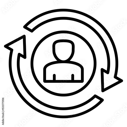 Interactivity line icon