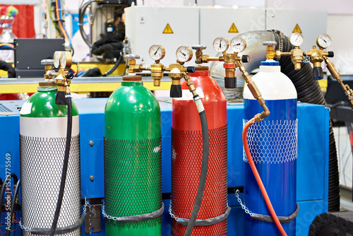 Metal gas cylinders for welding