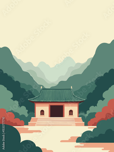 Dongguan — Keyuan Garden, Humen Opium War Museum, Dongguan Exhibition Centre in slate grey, emerald, cream, and rust