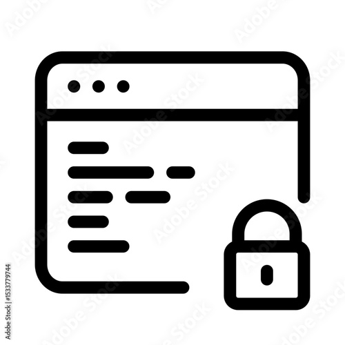 Code Security Icon for Programming Bug Tracking and Development
