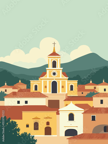 Salvador — Pelourinho, Elevador Lacerda, São Francisco Church in pastel yellow, terracotta, cream, and teal