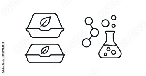 Black and white icons of recipe apps with carrot and magnifying glass symbols vector line icon illustration