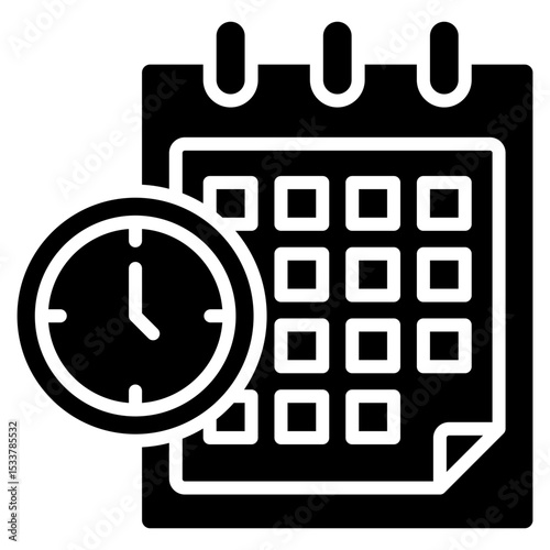 Calendar glyph icon